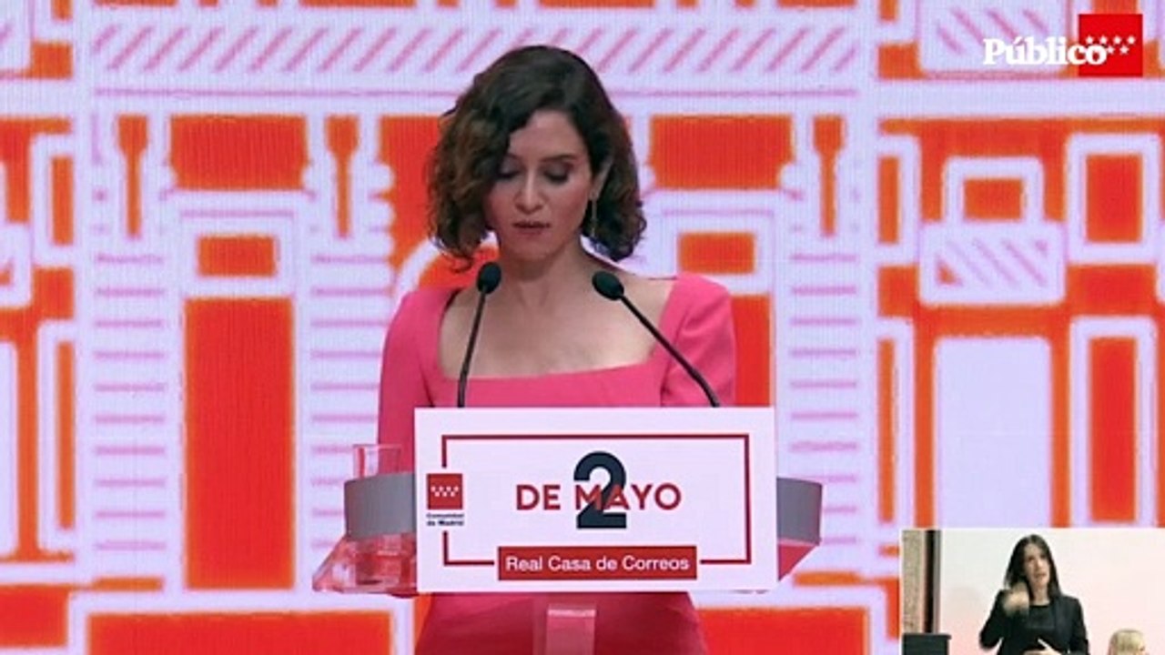 Ayuso defiende la España de hace "dos milenios", occidental , católica y monárquica, frente "a los odiadores profesionales"