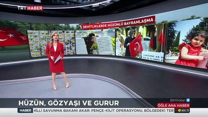 Şehitliklerde hüzünlü bayram: Bayrağımız dalgalandıkça bizim için bayramdır