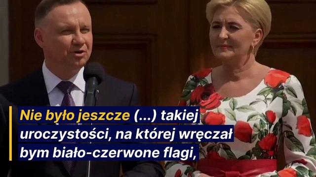 Prezydent Andrzej Duda podczas obchodów Dnia Polonii