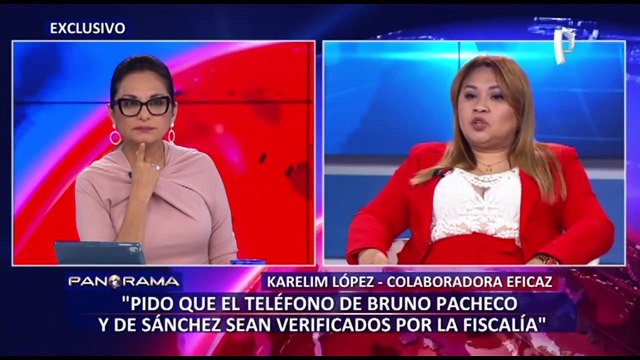Karelim López ratifica que “Roberto Sánchez llamaba a Bruno Pacheco para que no hable”