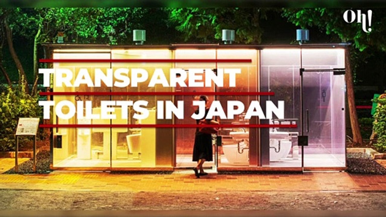 Tokyo installed never seen before transparent toilets of glass in public parks
