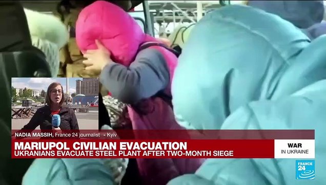 First civilians leave Mariupol steel plant, hundreds remain