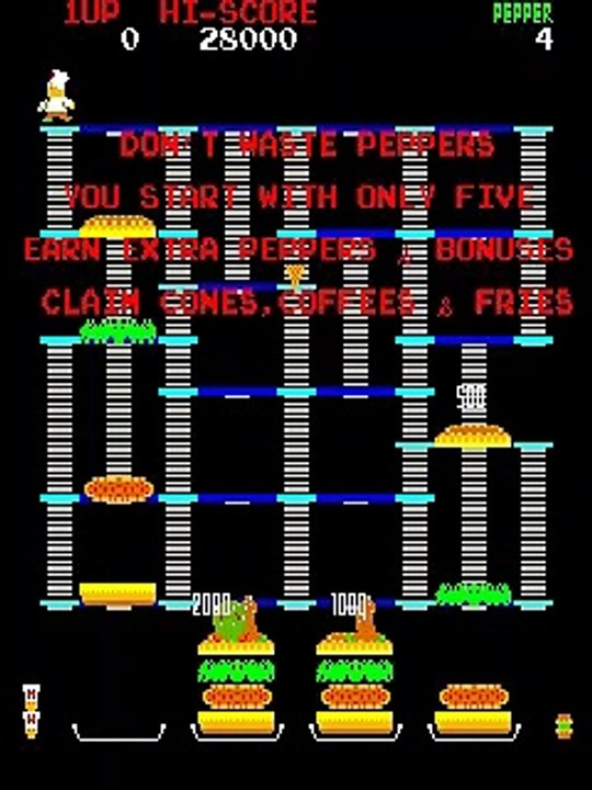 Burger Time online multiplayer arcade Vidéo Dailymotion