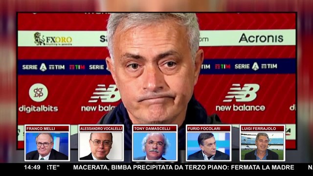 Mourinho punge sul fuorigioco di Acerbi ▷ Volano gli stracci in diretta: Siamo giornalisti, non tifosi