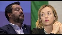 Meloni: ultim@tum agli alleati: pronti a governare anche da soli. Salvini: pensa solo al suo partito