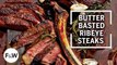 Butter-Basted Ribeye Steaks