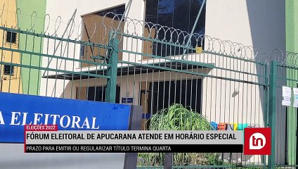 Fórum Eleitoral de Apucarana atende em horário especial