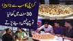 Karachi ka sab se barra Pizza, 30 minute mei kha lia tou pese nahi denay parrtay