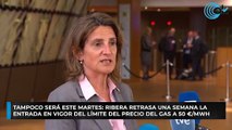 Tampoco será este martes: Ribera retrasa una semana la entrada en vigor del límite del precio del gas a 50 €:MWh
