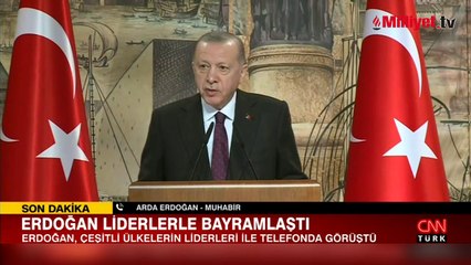 Cumhurbaşkanı Erdoğan'dan bayram diplomasisi
