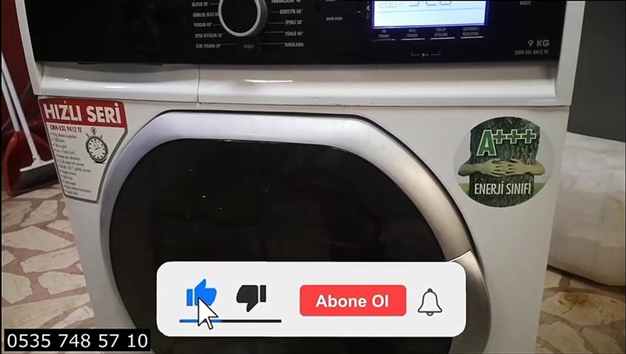 Vestel 9 Kg  Cmh-Xxl 9412 Te Çamaşır Makinesi Test Programı