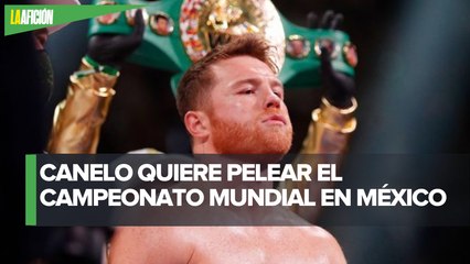 "Tengo que llevar algo grande a mi país": 'Canelo' Álvarez desea volver a pelear en México