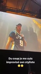 Tony Parker et Alizé Lim au concert d'Orelsan.
