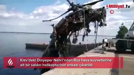 Ukrayna’da nehirden Rus helikopterinin enkazı çıkarıldı