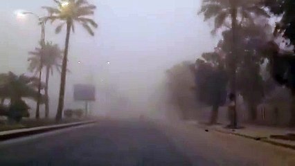العاصفة الترابية في بغداد