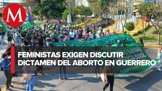 Colectivos protestan en Guerrero para exigir despenalización del aborto
