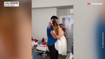 Ukraine war: Woman who lost both legs in landmine blast dances with new husband at a Lviv hospital