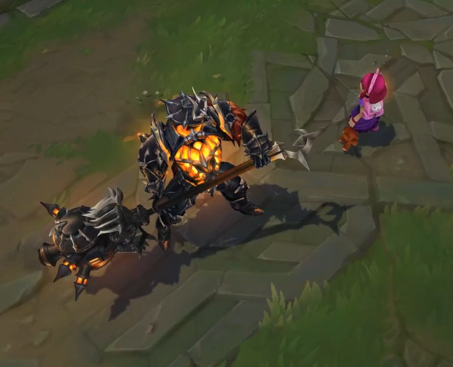 O martelo de Mordekaiser também sobrecarrega — Vídeo: @DestroyeerVFX/Riot Games