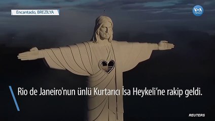 Brezilya Kasabasına Rio'dakinden Daha Yüksek İsa Heykeli