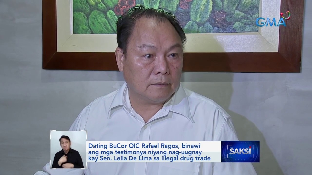 Dating BuCor OIC Rafael Ragos, binawi ang mga testimonya niyang nag-uugnay kay Sen. Leila De Lima sa illegal drug trade | Saksi