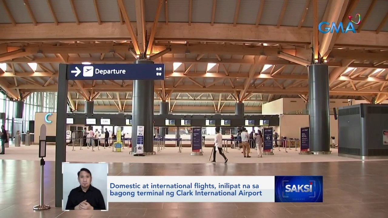 Domestic at international flights, inilipat na sa bagong terminal ng Clark Int'l Airport | Saksi