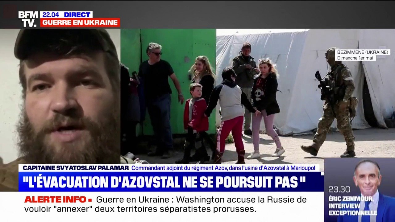 Azovstal: "Il y a toujours environ 200 civils dont une vingtaine d’enfants", affirme le régiment Azov