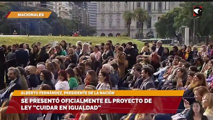 Se presentó oficialmente el proyecto de Ley “Cuidar en Igualdad”