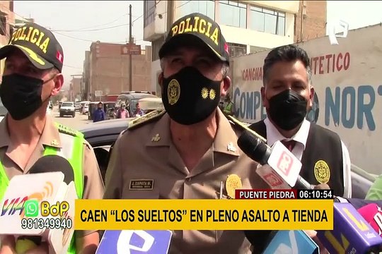 Puente Piedra: capturan en flagrancia a tres delincuentes cuando asaltaban tienda
