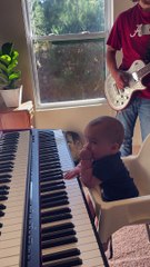 Baby Joins In Jam Session
