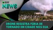 Ao Vivo | Drone registra fúria de tornado em cidade nos EUA | 02/05/2022 | #OlharDigital