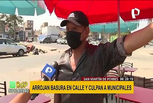 ¡El colmo! Captan a municipales de SMP arrojando basura, son increpados por vecinos y huyen