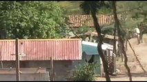 Pobladores captan enfrentamiento entre civiles y elementos policías en Guayape, Olancho