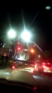 Moradores queimam pneus na MG-20 em protesto às condições de moradia
