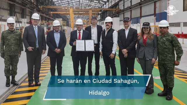 AMLO firma contrato para adquirir 42 trenes con 210 vagones para el Tren Maya