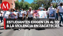 Comunidad estudiantil exige justicia por estudiantes asesinados; Zacatecas