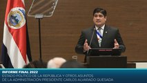 Informe Rendición de Cuentas 2022 - Presidente Carlos Alvarado Quesada