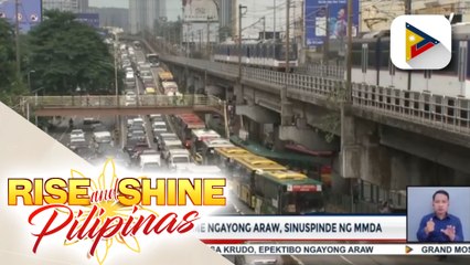 Download Video: Number coding scheme ngayong araw, sinuspinde ng MMDA