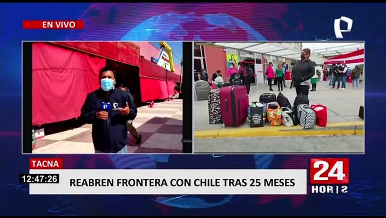 Reabren frontera Perú – Chile: reportan demora en controles migratorios