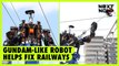 Gundam-like robot helps fix railways | NEXT NOW
