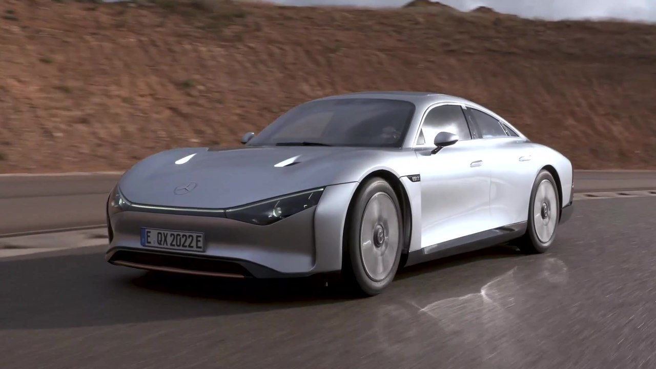 Der Mercedes-Benz VISION EQXX - Mit bis zu 140 km h auf der Autobahn