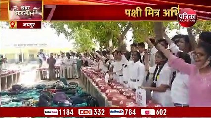 Children did this noble work for the troubled voiceless in the scorching sun