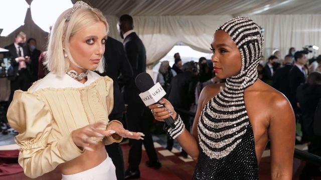 Janelle Monáe Interviews Emma on the Met Red Carpet