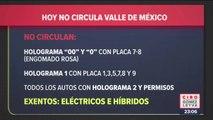 Activan doble Hoy No Circula por Contingencia Ambiental en Valle de México