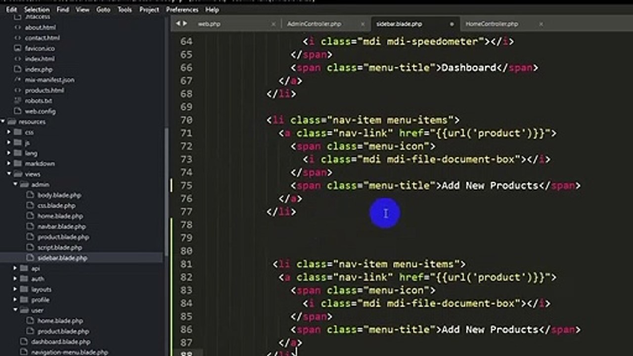 #6 Show And Delete Data In Laravel _ Laravel E-commerce Project Tutorial For Beginners