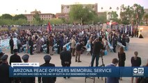 Arizona Peace Officers Memorial service held Monday