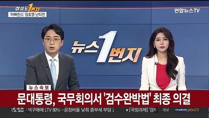 [속보] 문대통령, 국무회의서 '검수완박법' 최종 의결