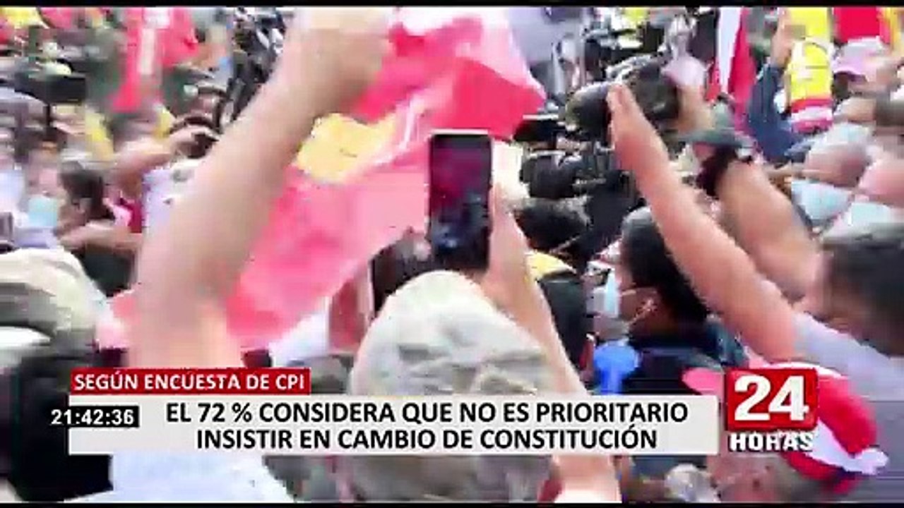 Encuesta CPI: el 72.5% de la población a nivel nacional desaprueba la gestión de Pedro Castillo