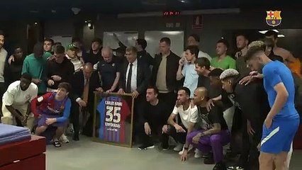 Homenaje a Carles Naval por sus 35 años como delegado del Barça/ FCB