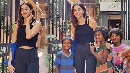 Ananya Pandey ने Small Children के साथ की Masti Video Viral । Boldsky