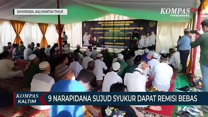 Download Video: 9 Narapidana Sujud Syukur Dapat Remisi Bebas